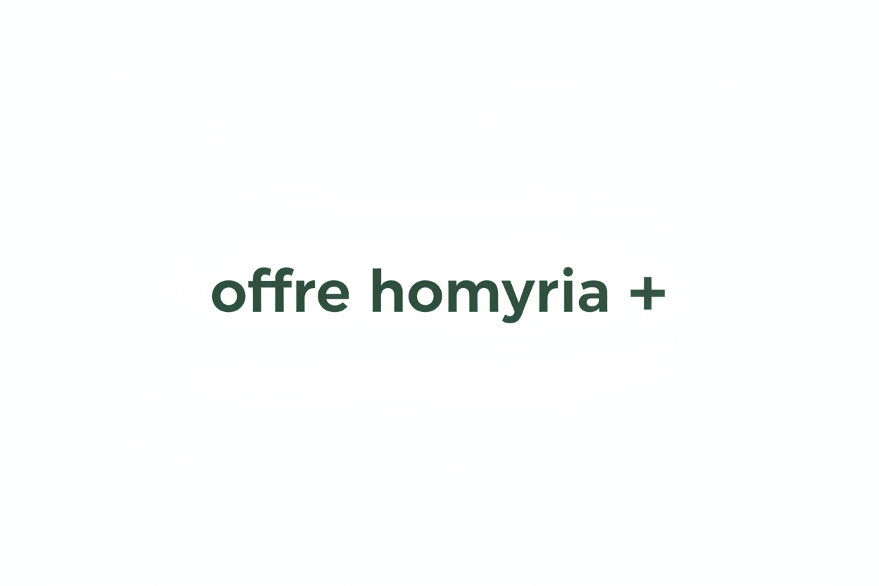 "offre homyria +" en #415B4D